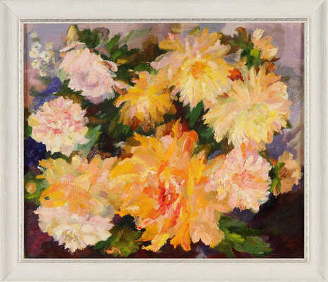 Титкова Врубелина Васильевна. Золотые георгины